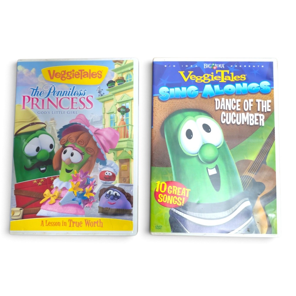 VeggieTales DVD Set Kids OS Multicolor Good Penniless Princess Sing Alongs D0036